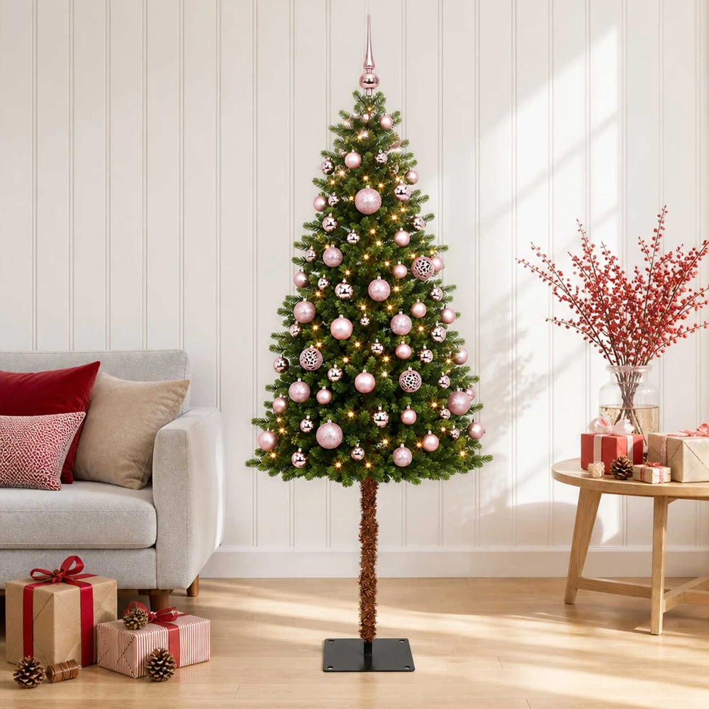 Dirbtinė Kalėdų eglutė su burbulais 180 cm 300 LED Šilta balta