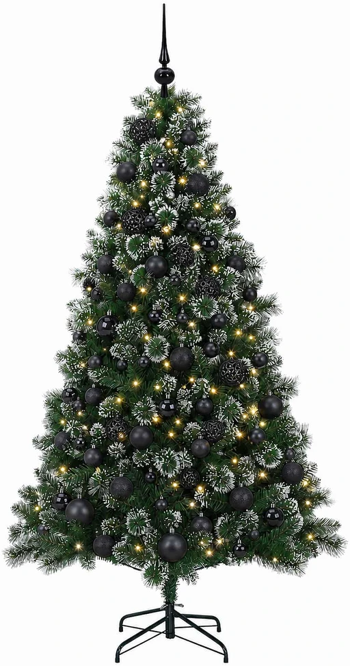 Dirbtinė Kalėdų eglutė su burbulais 180 cm 300 LED Šilta balta