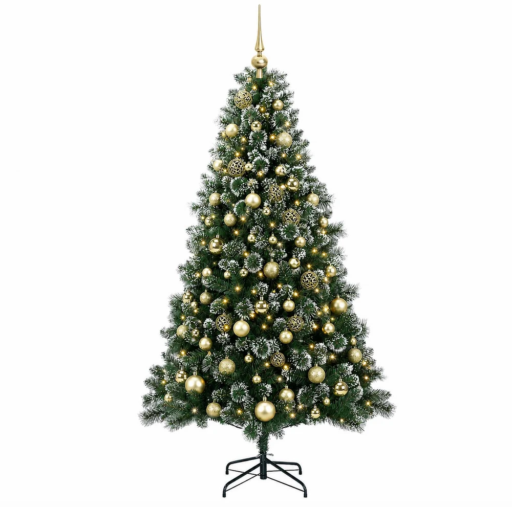Dirbtinė kalėdinė eglutė su rutuliuku 180 cm 300 LED