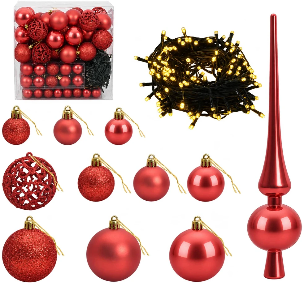 Dirbtinė Kalėdų eglutė su burbulais 210 cm 300 LED Šilta balta