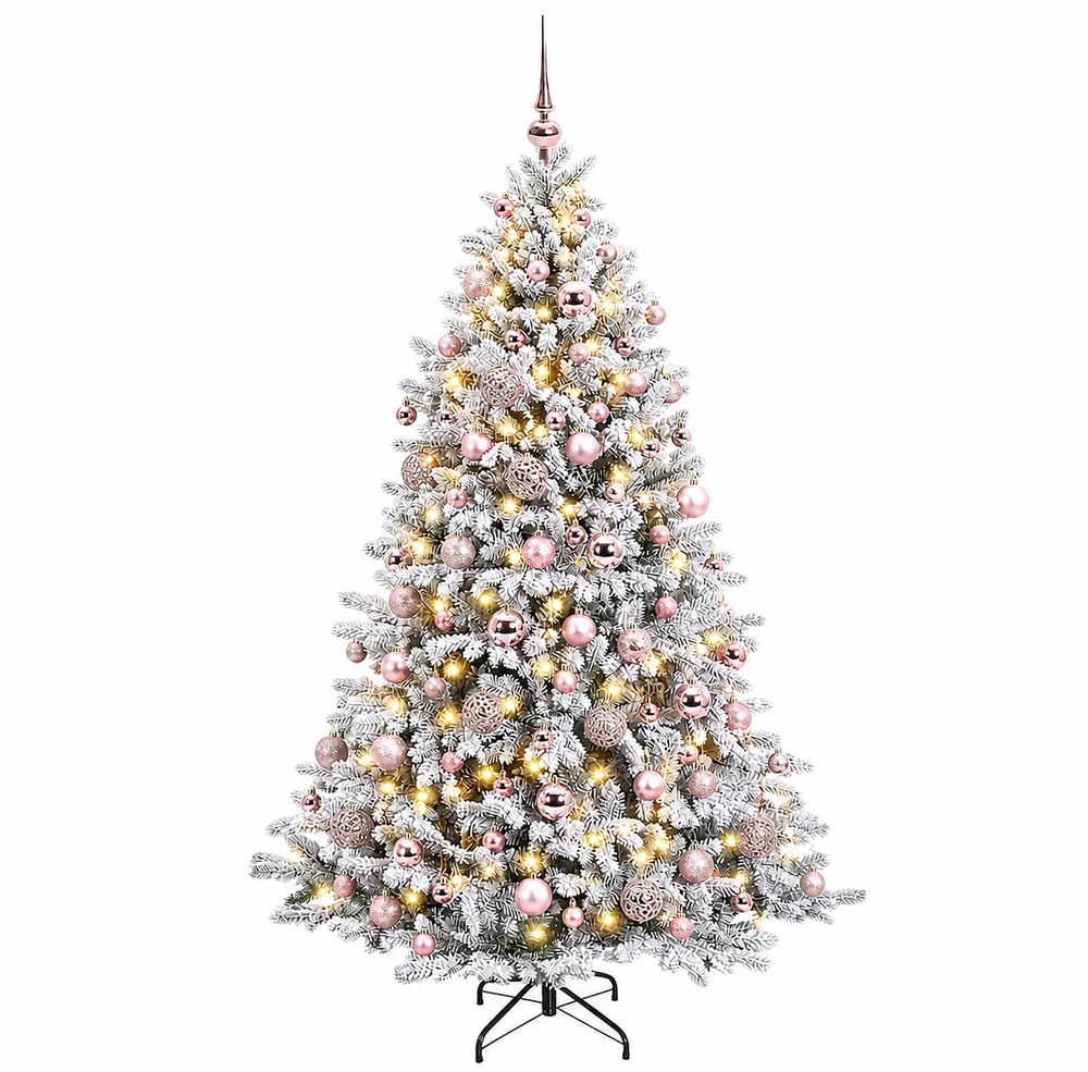 Dirbtinė Kalėdų eglutė su burbulais 210 cm 300 LED Šilta balta