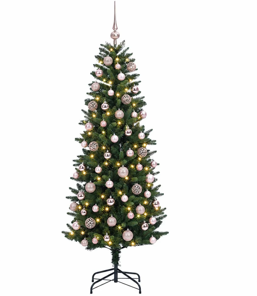 Dirbtinė Kalėdų eglutė su burbulais 210 cm 300 LED Šilta balta