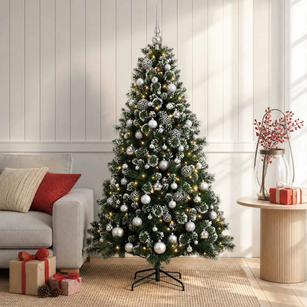 Dirbtinė kalėdinė eglutė su rutuliuku 210 cm 300 LED