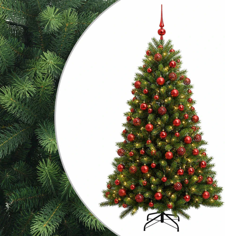 Dirbtinė Kalėdų eglutė su burbulais 210 cm 300 LED Šilta balta