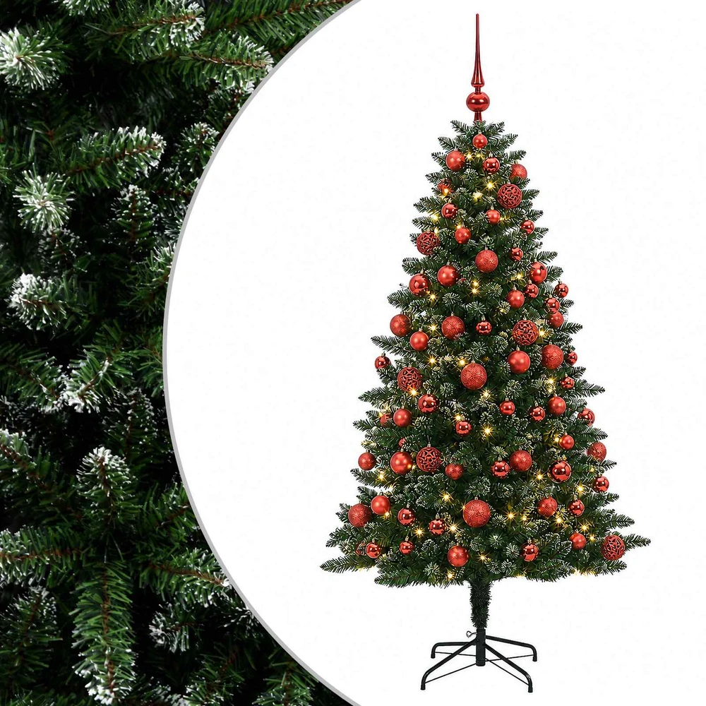 Dirbtinė Kalėdų eglutė su burbulais 210 cm 300 LED Šilta balta