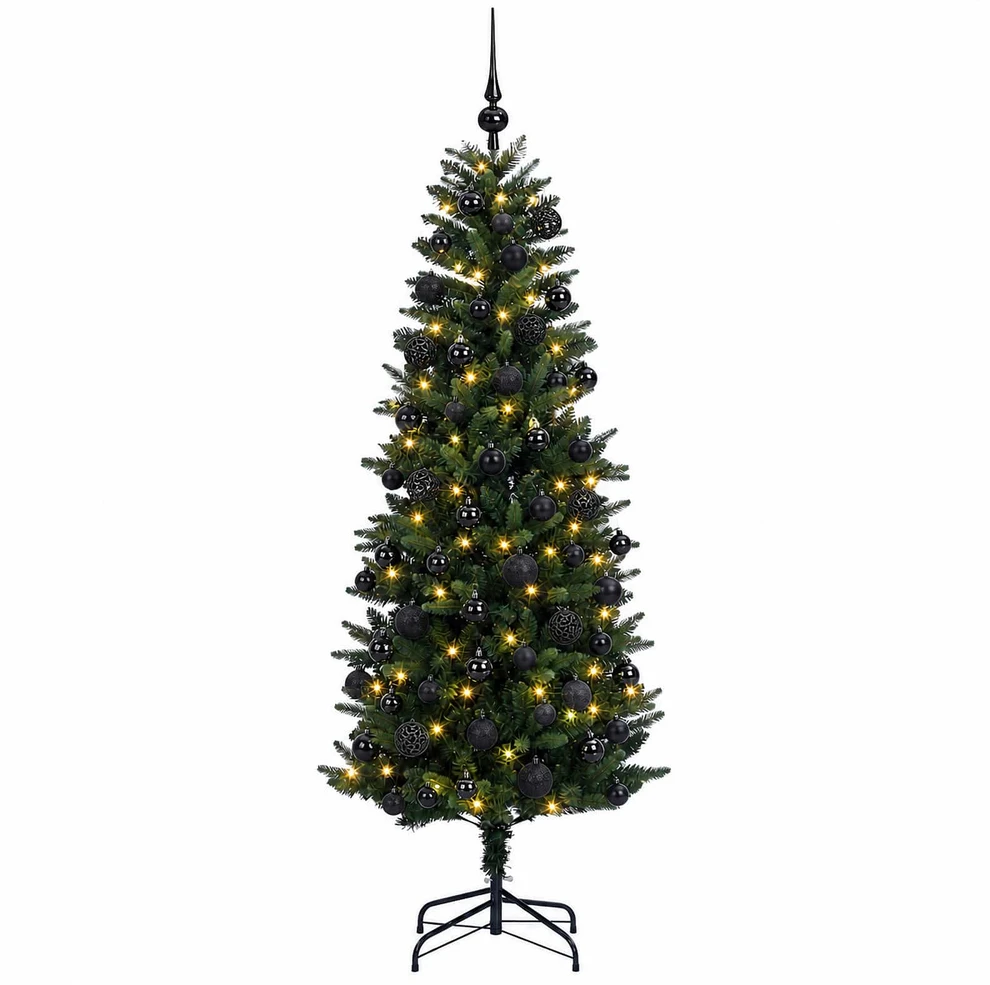 Dirbtinė Kalėdų eglutė su burbulais 210 cm 300 LED Šilta balta