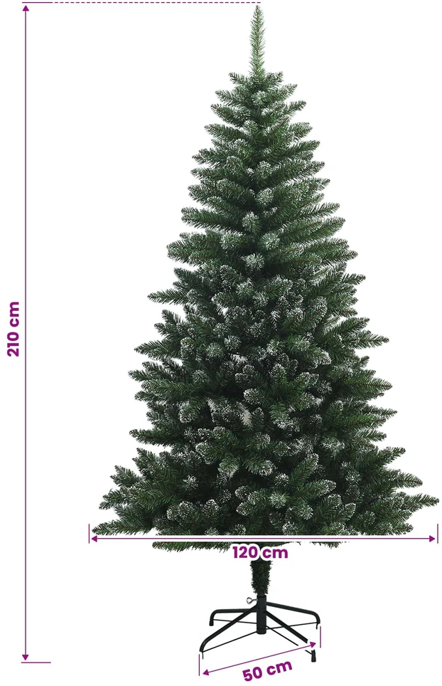 Dirbtinė Kalėdų eglutė su burbulais 210 cm 300 LED Šilta balta
