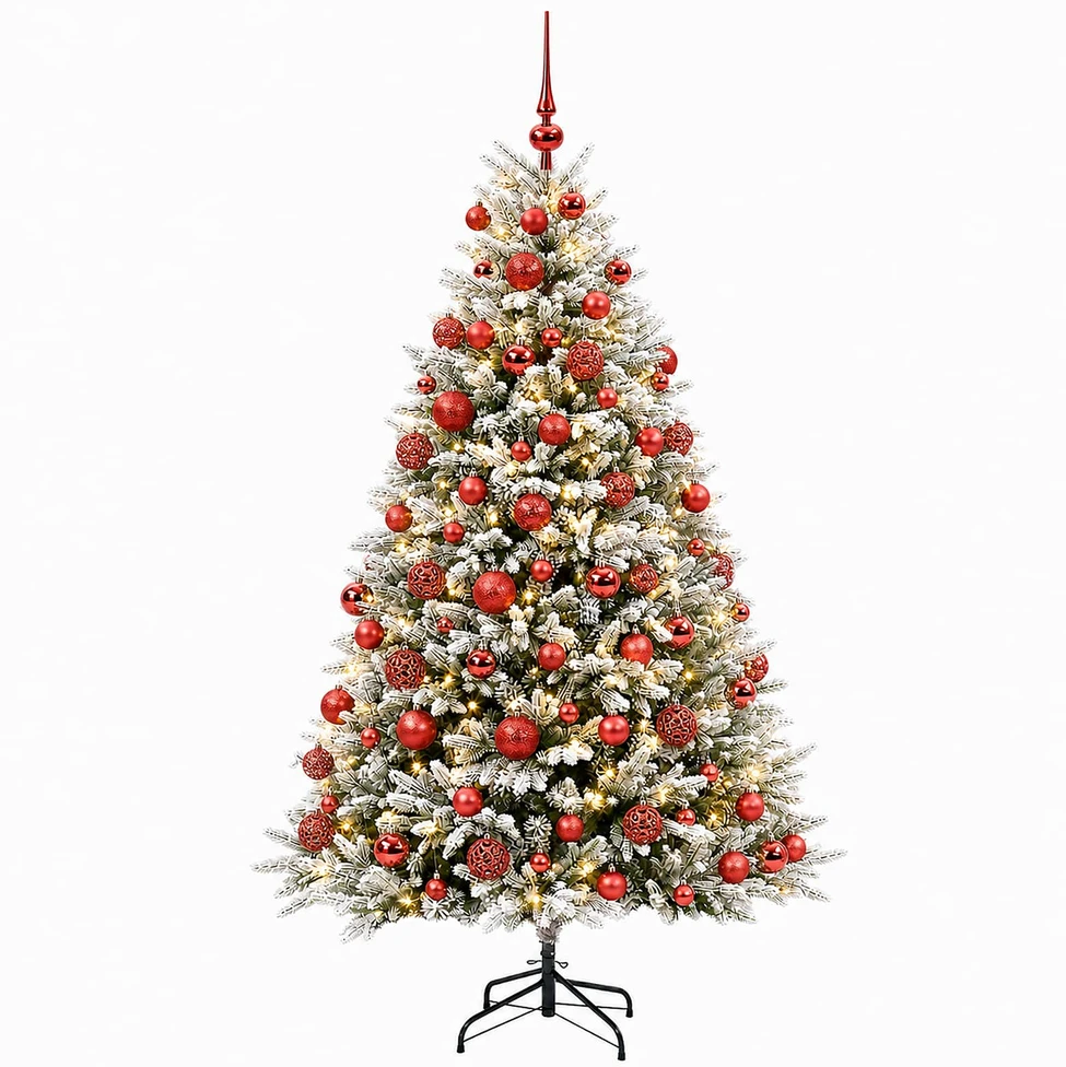 Dirbtinė Kalėdų eglutė su burbulais 210 cm 300 LED Šilta balta