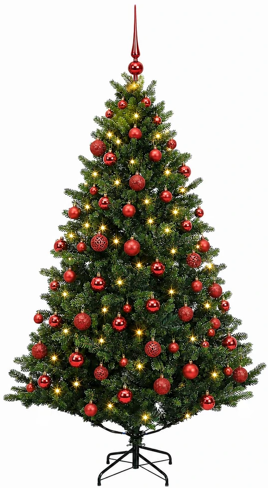 Dirbtinė Kalėdų eglutė su burbulais 210 cm 300 LED Šilta balta