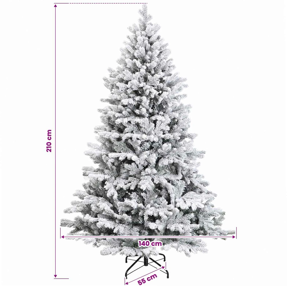 Dirbtinė Kalėdų eglutė su burbulais 210 cm 300 LED Šilta balta
