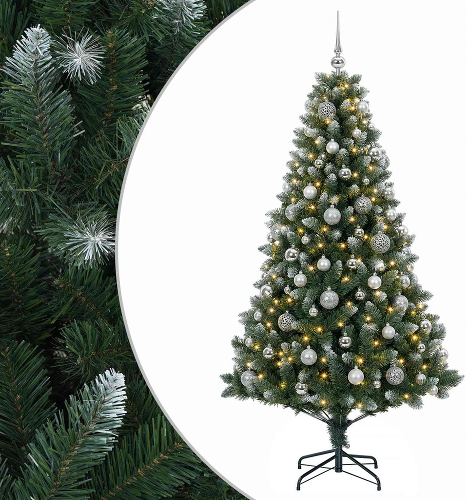 Dirbtinė Kalėdų eglutė su burbulais 210 cm 300 LED Šilta balta