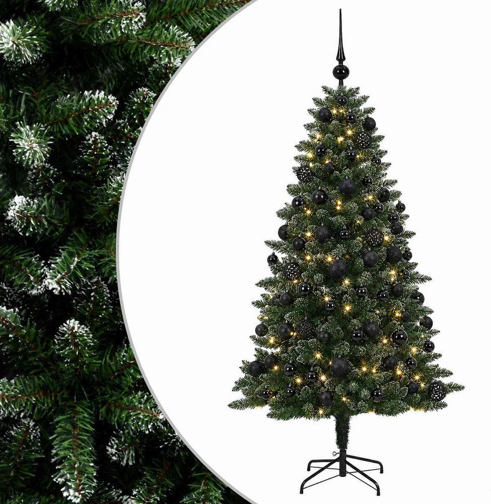 Dirbtinė Kalėdų eglutė su burbulais 210 cm 300 LED Šilta balta