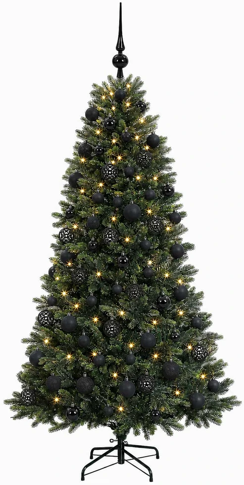 Dirbtinė Kalėdų eglutė su burbulais 210 cm 300 LED Šilta balta