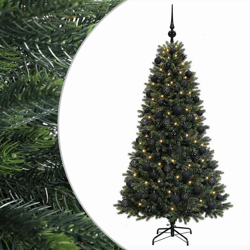 Dirbtinė Kalėdų eglutė su burbulais 240 cm 300 LED Šilta balta