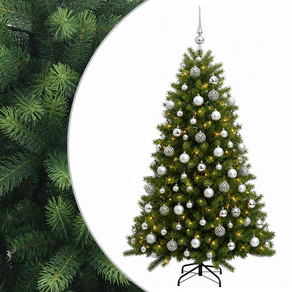 Dirbtinė Kalėdų eglutė su burbulais 240 cm 300 LED Šilta balta
