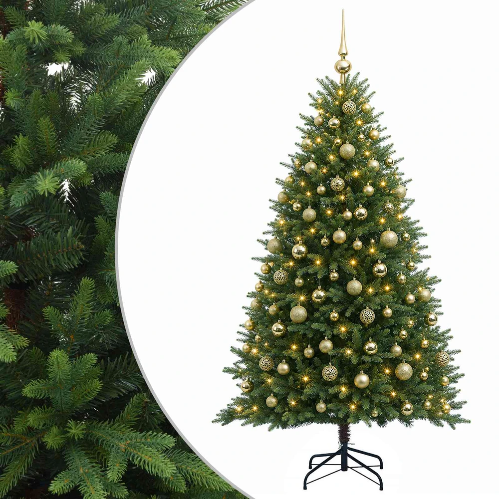 Dirbtinė Kalėdų eglutė su burbulais 240 cm 300 LED Šilta balta
