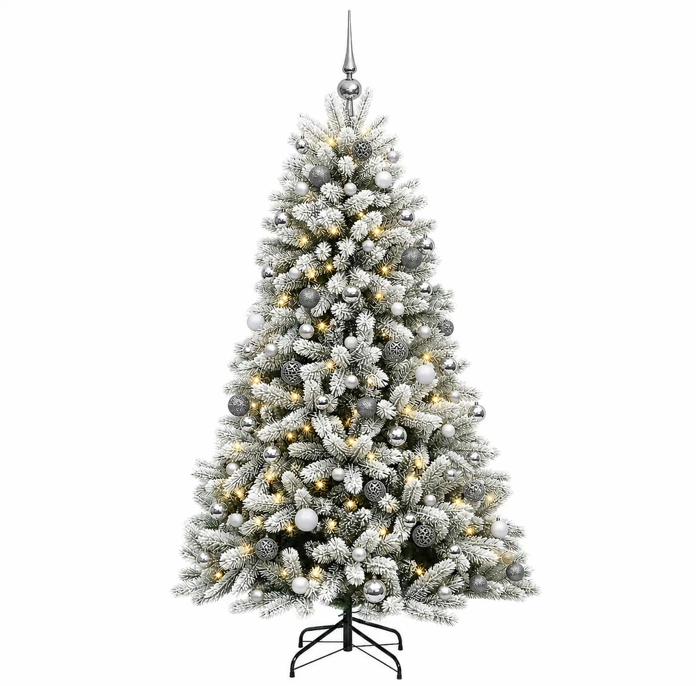 Dirbtinė Kalėdų eglutė su burbulais 240 cm 300 LED Šilta balta