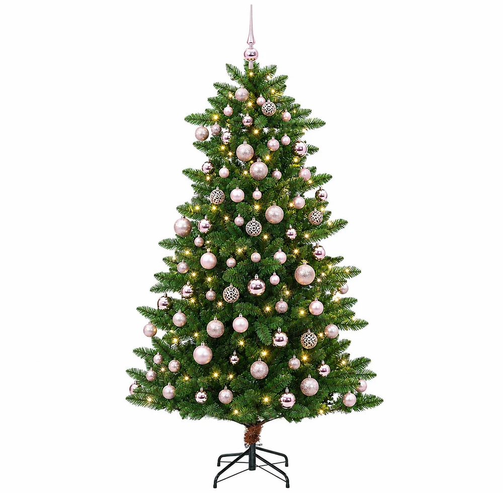 Dirbtinė Kalėdų eglutė su burbulais 240 cm 300 LED Šilta balta