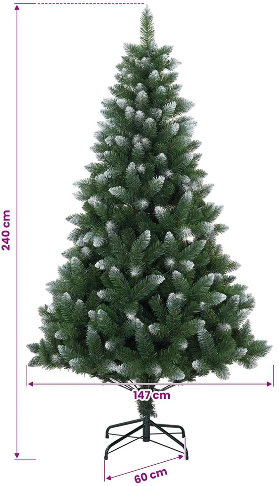 Dirbtinė Kalėdų eglutė su burbulais 240 cm 300 LED Šilta balta