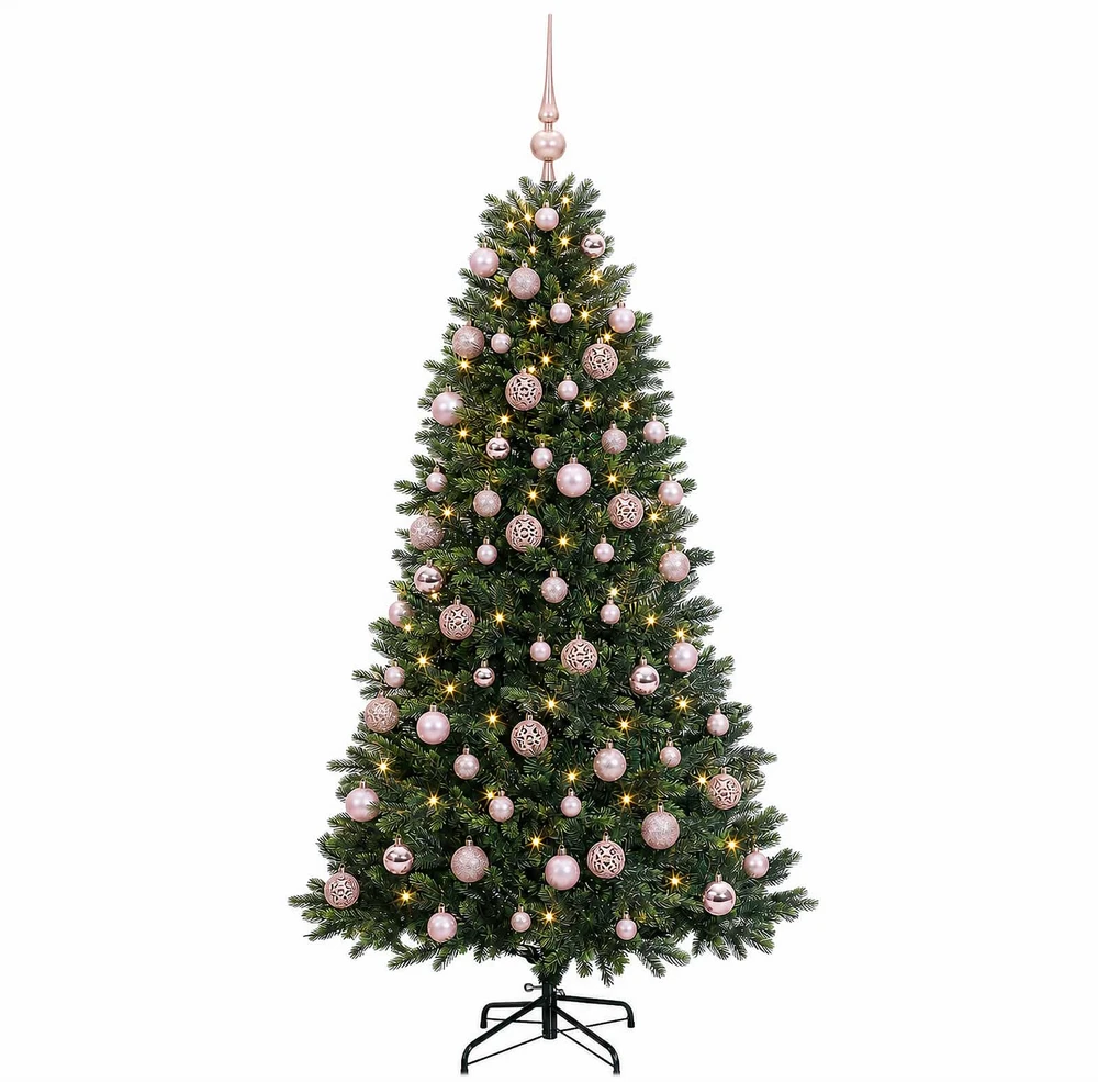 Dirbtinė Kalėdų eglutė su burbulais 240 cm 300 LED Šilta balta