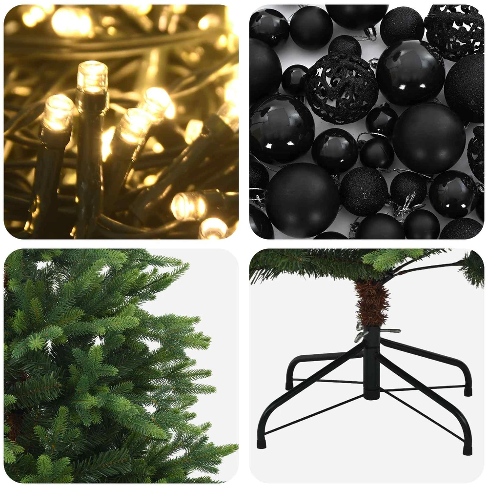 Dirbtinė Kalėdų eglutė su burbulais 240 cm 300 LED Šilta balta
