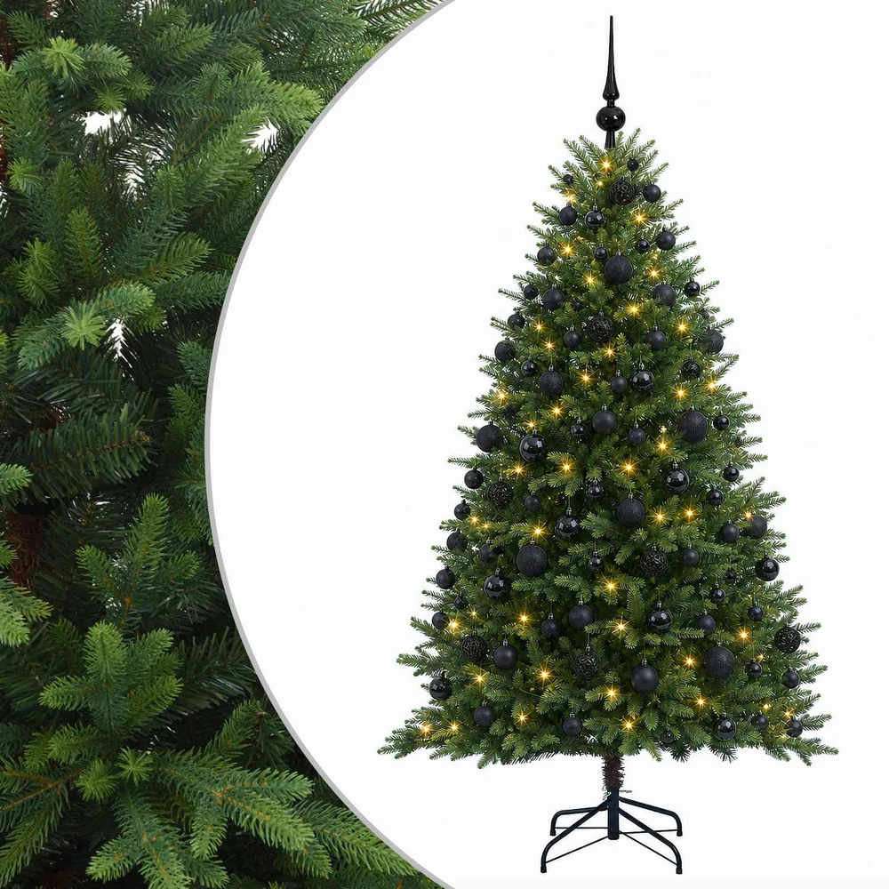 Dirbtinė Kalėdų eglutė su burbulais 240 cm 300 LED Šilta balta