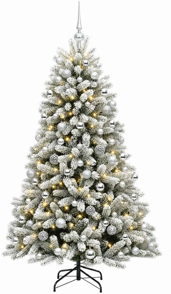 Dirbtinė Kalėdų eglutė su burbulais 240 cm 300 LED Šilta balta