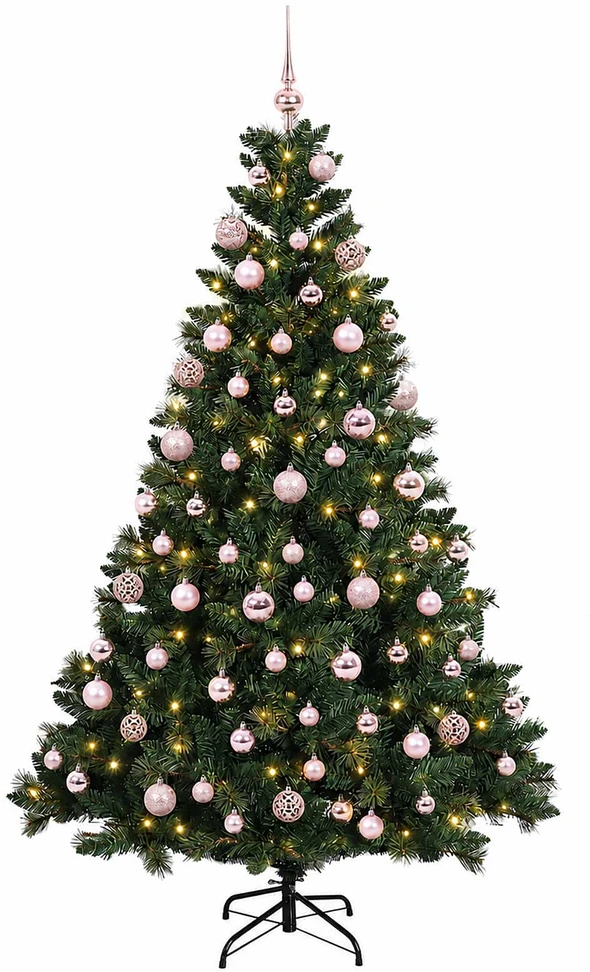 Dirbtinė Kalėdų eglutė su burbulais 240 cm 300 LED Šilta balta