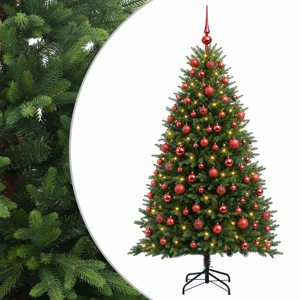 Dirbtinė Kalėdų eglutė su burbulais 240 cm 300 LED Šilta balta