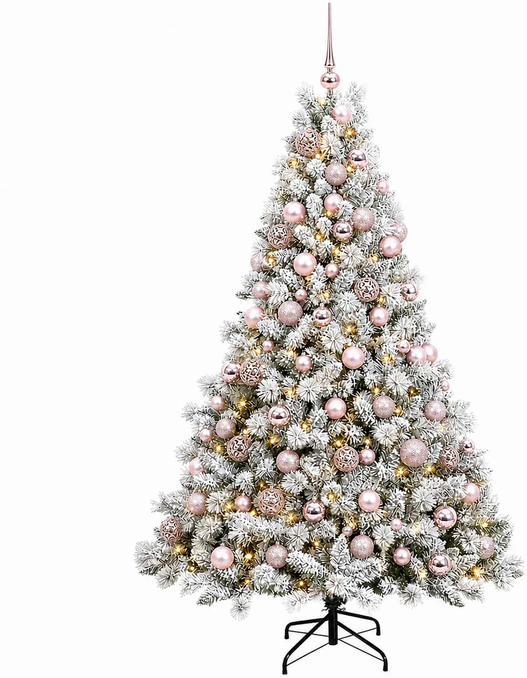 Dirbtinė Kalėdų eglutė su burbulais 240 cm 300 LED Šilta balta
