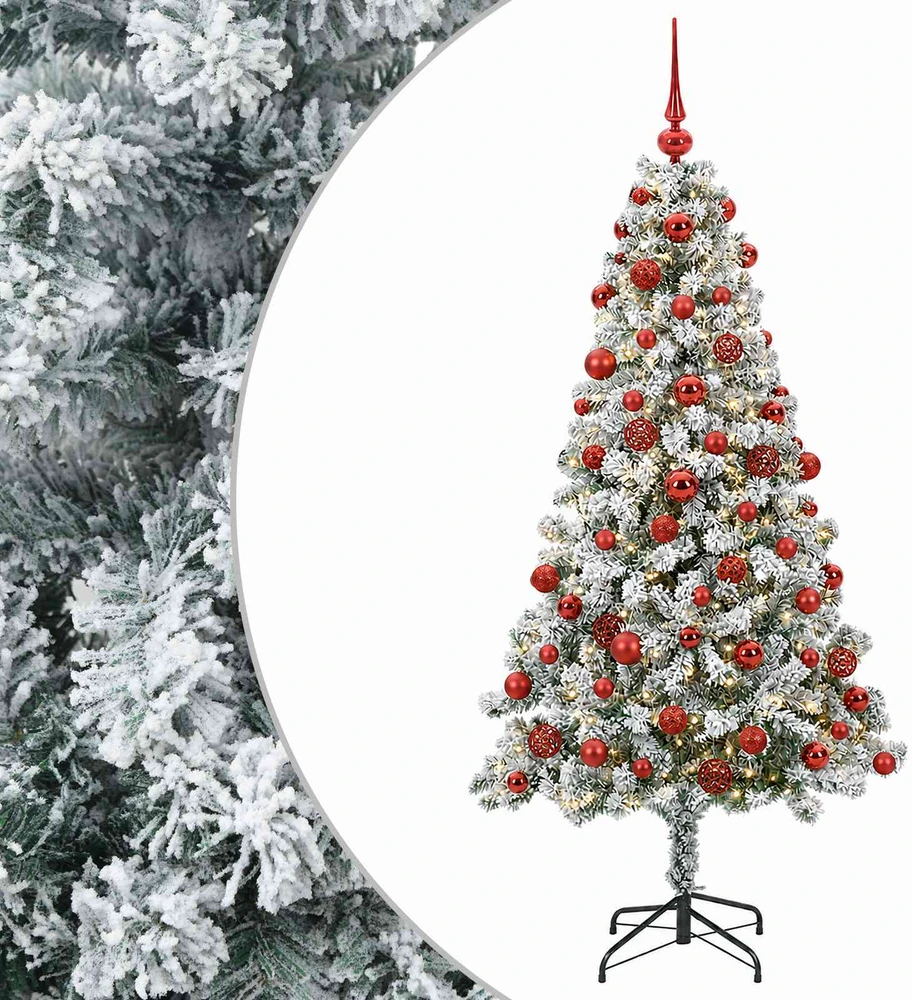 Dirbtinė Kalėdų eglutė su burbulais 240 cm 300 LED Šilta balta