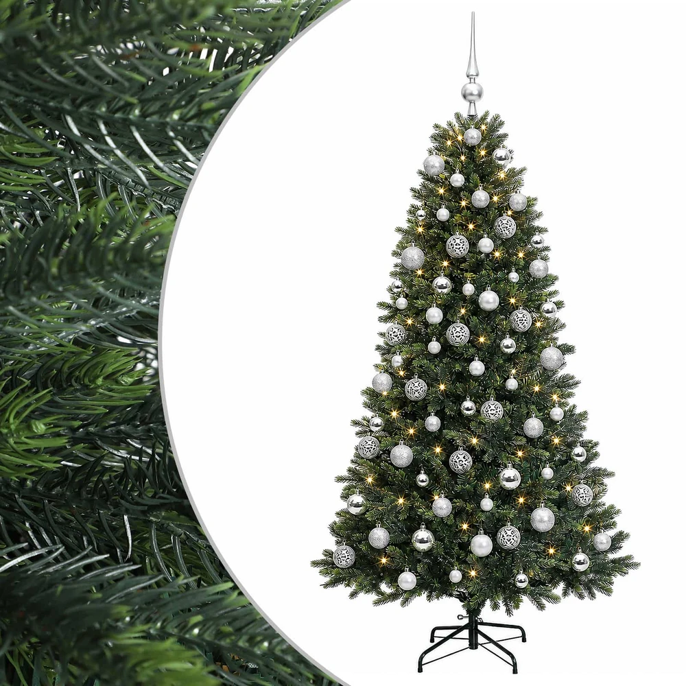 Dirbtinė Kalėdų eglutė su burbulais 240 cm 300 LED Šilta balta