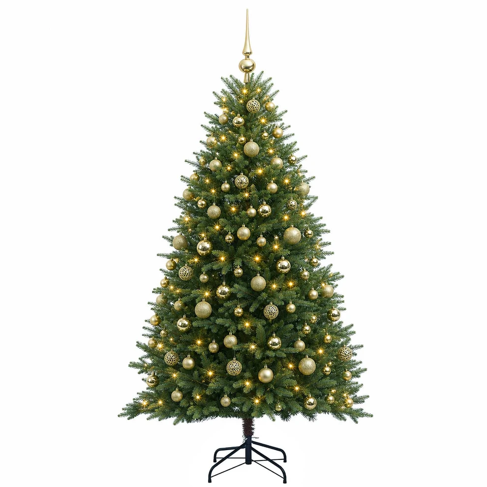 Dirbtinė Kalėdų eglutė su burbulais 240 cm 300 LED Šilta balta
