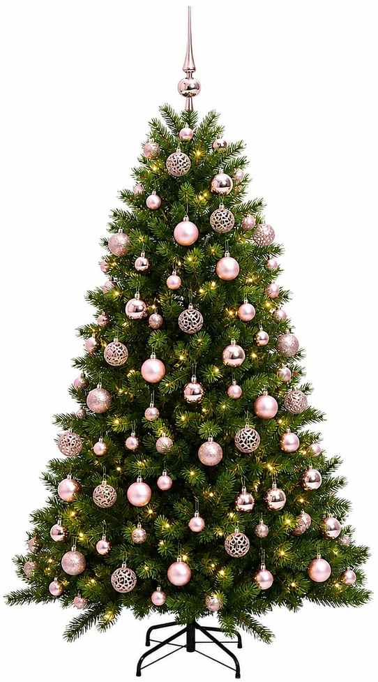 Dirbtinė Kalėdų eglutė su burbulais 240 cm 300 LED Šilta balta