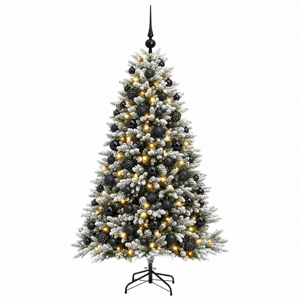 Dirbtinė Kalėdų eglutė su burbulais 240 cm 300 LED Šilta balta