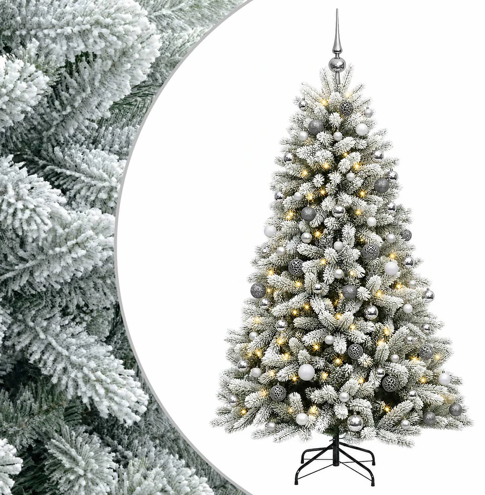 Dirbtinė Kalėdų eglutė su burbulais 240 cm 300 LED Šilta balta