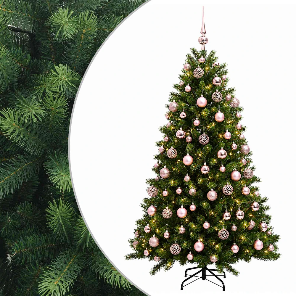 Dirbtinė Kalėdų eglutė su burbulais 240 cm 300 LED Šilta balta