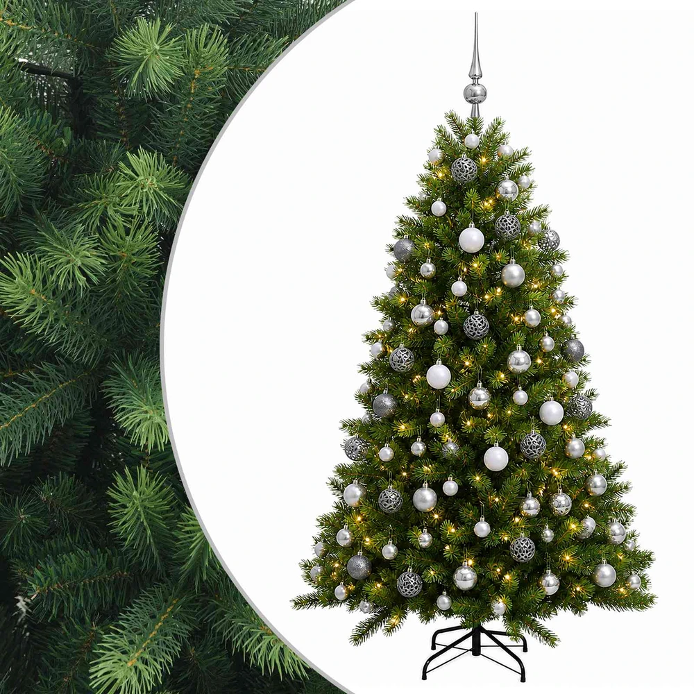 Dirbtinė Kalėdų eglutė su burbulais 240 cm 300 LED Šilta balta