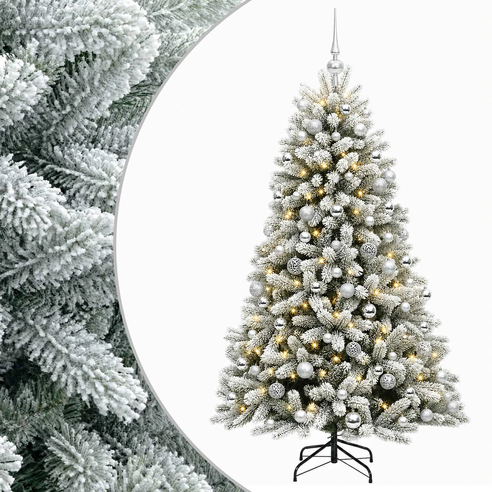 Dirbtinė Kalėdų eglutė su burbulais 240 cm 300 LED Šilta balta