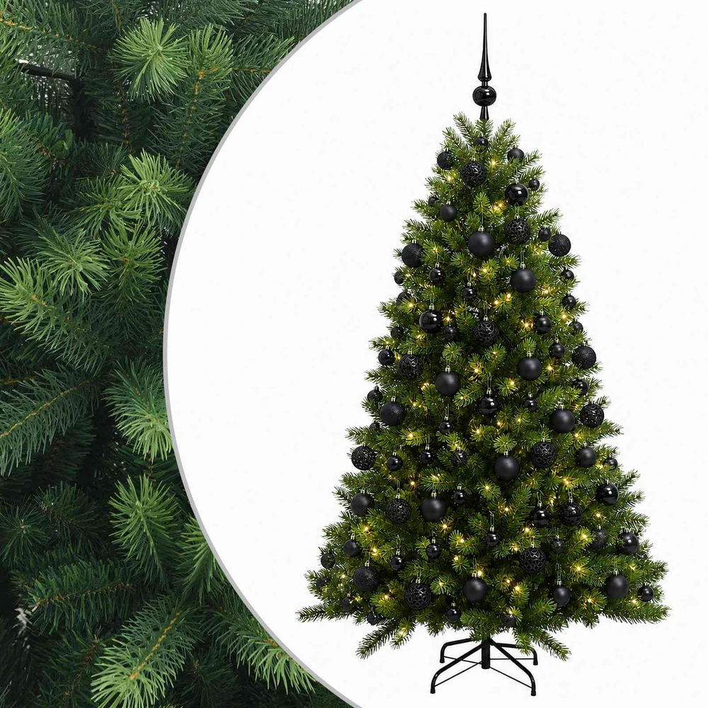 Dirbtinė Kalėdų eglutė su burbulais 240 cm 300 LED Šilta balta