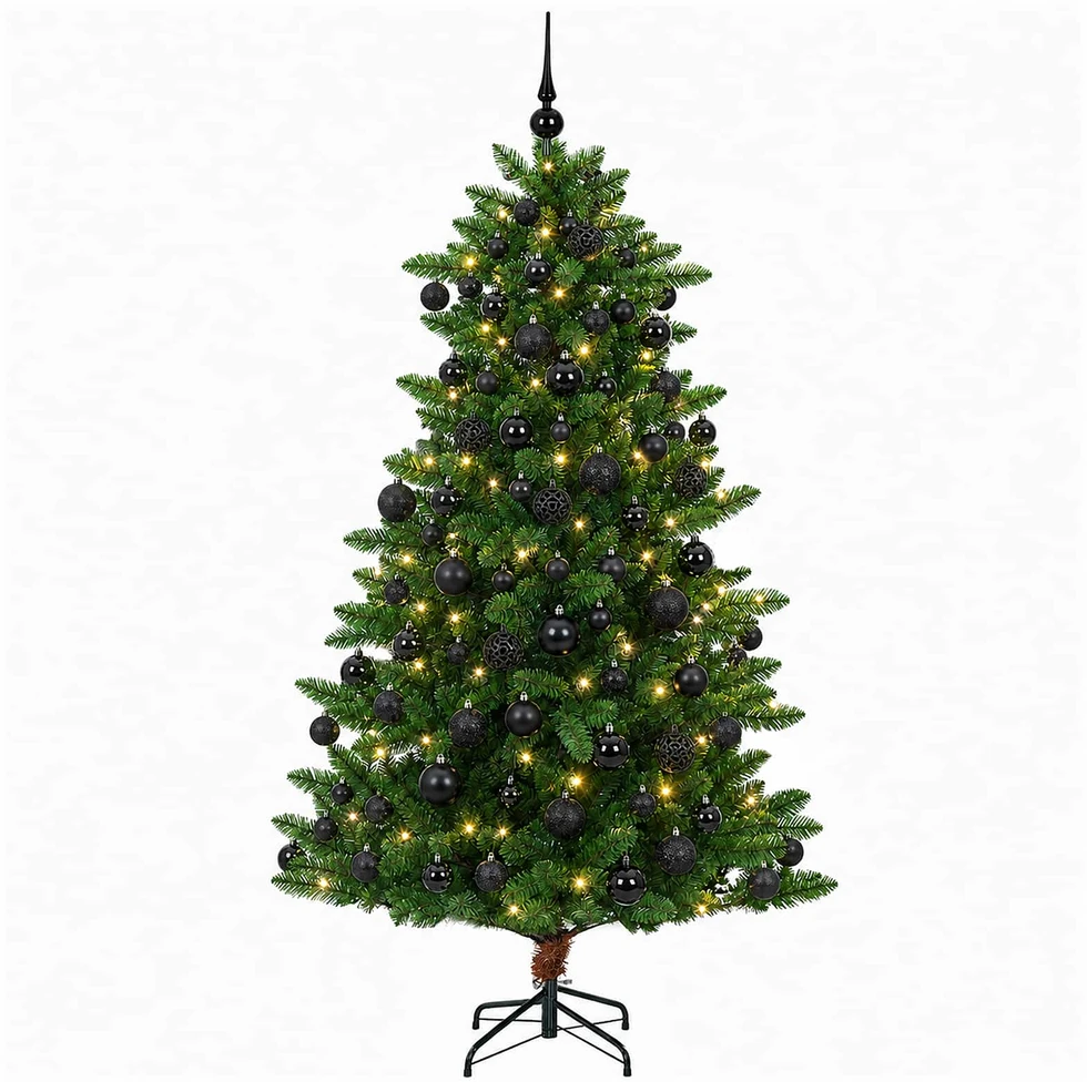Dirbtinė Kalėdų eglutė su burbulais 240 cm 300 LED Šilta balta
