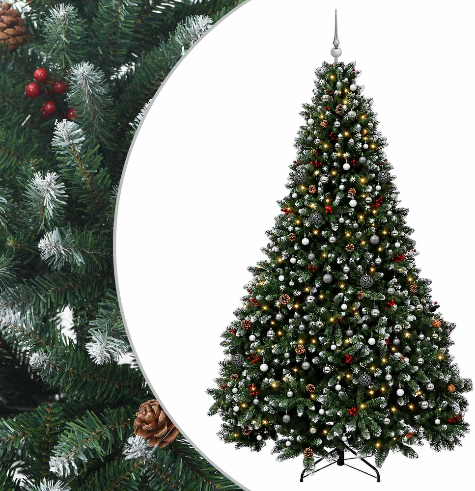 Dirbtinė Kalėdų eglutė su burbulais 270 cm 300 LED Šilta balta