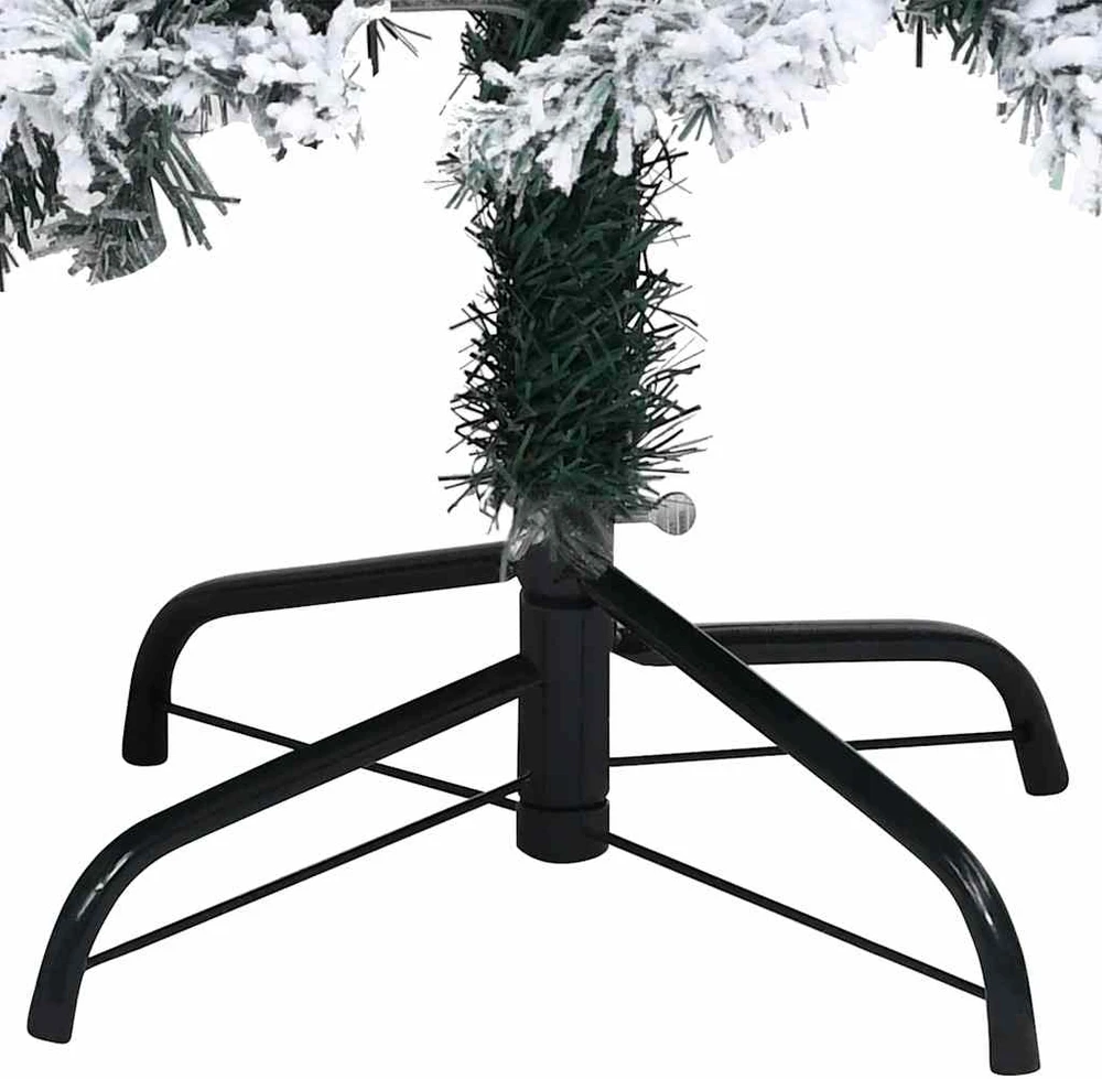 Dirbtinė Kalėdų eglutė su sniegu, žalia, 120cm, PVC