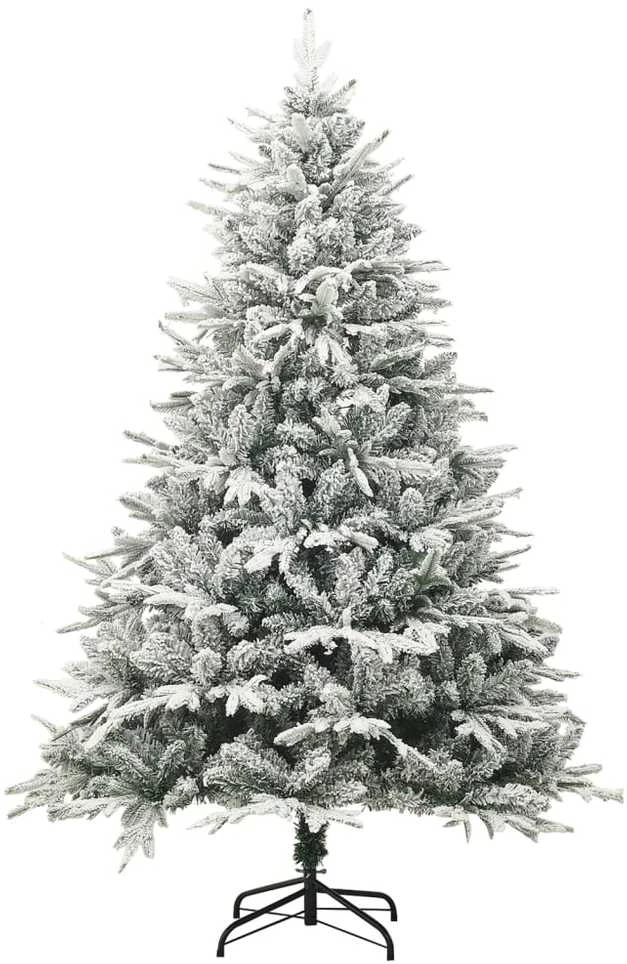 Dirbtinė Kalėdų eglutė su sniegu, žalia, 150cm, PVC ir PE