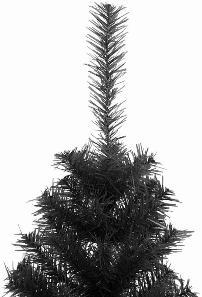 Dirbtinė Kalėdų eglutė su stovu, juodos spalvos, 120cm, PVC