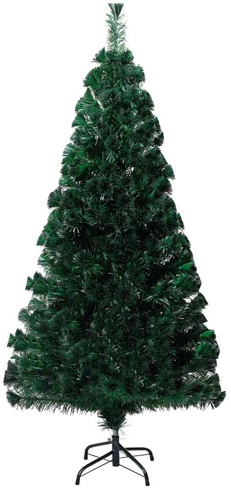 Dirbtinė Kalėdų eglutė su stovu, žalia, 120cm, optinis pluoštas
