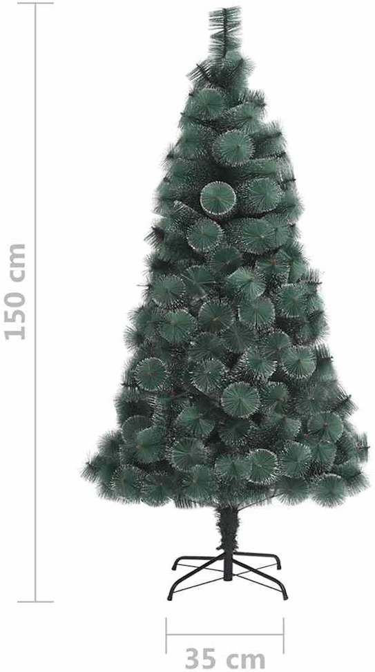 Dirbtinė Kalėdų eglutė su stovu, žalios spalvos, 150cm, PET