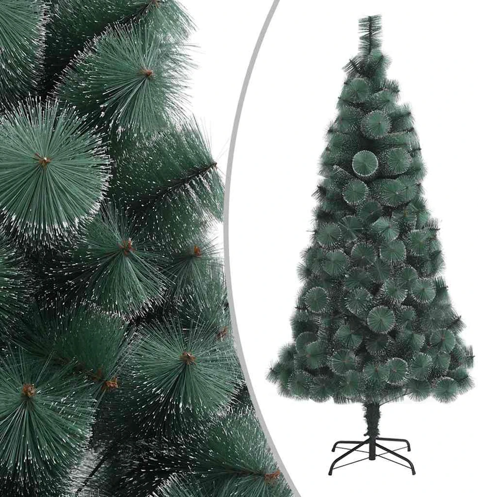 Dirbtinė Kalėdų eglutė su stovu, žalios spalvos, 210cm, PET