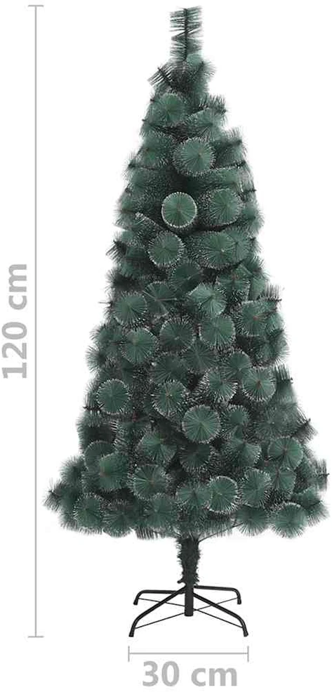 Dirbtinė Kalėdų eglutė su stovu, žalios spalvos, 120cm, PET