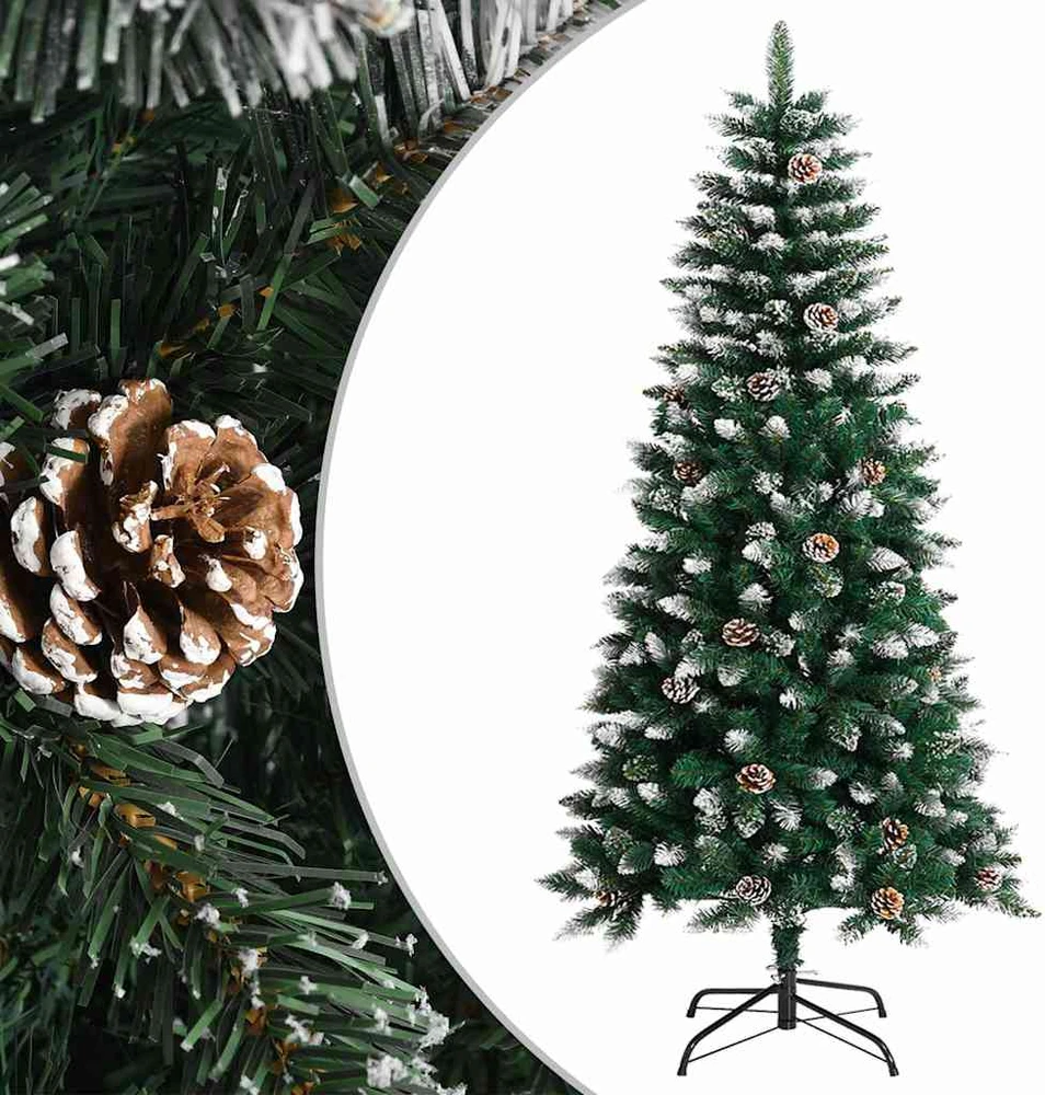 Dirbtinė Kalėdų eglutė su stovu, žalios spalvos, 120cm, PVC